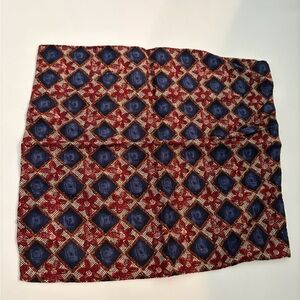 Vintage Bolgheri Silk Pocket Square Made In Italy